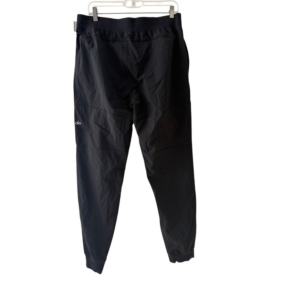 Alo Track Pants Mens Large Black Joggers Stretch Athletic Sportswear Yoga VGC